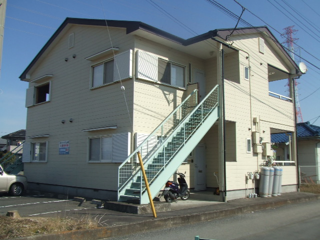 太田市上小林町のアパートの建物外観