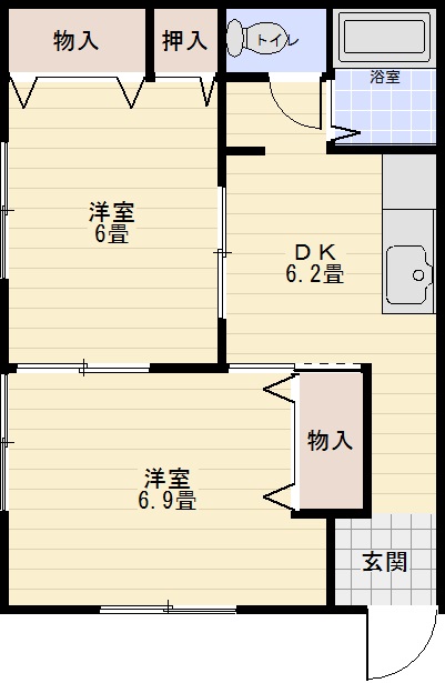 シャンブルエスペレの間取り