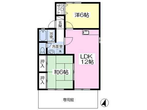 セジュール壹番館Ｃの間取り