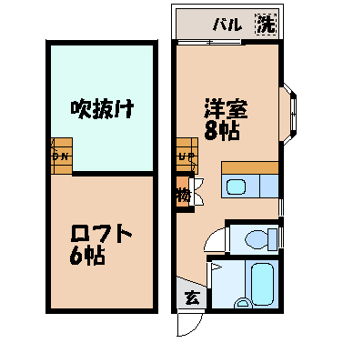 カーサヴェルデ梁川の間取り