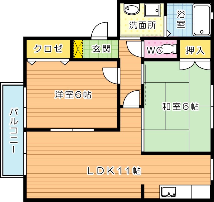 ソレジオハイツの間取り