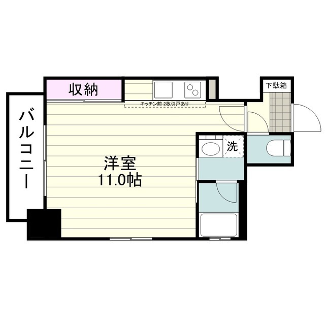 鹿児島市南林寺町のマンションの間取り