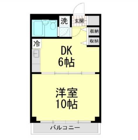 新宿区須賀町のマンションの間取り