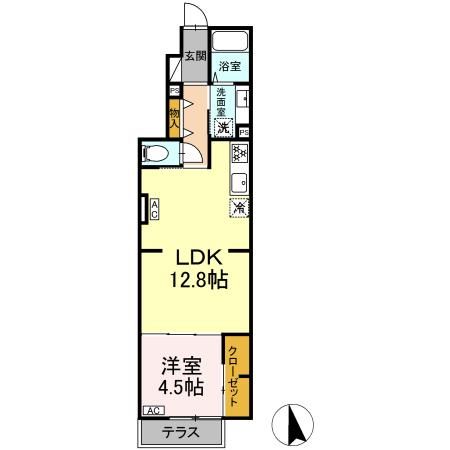 グラナーデ成城学園前Bの間取り