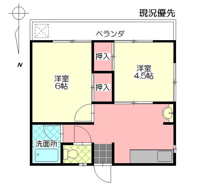 馬場ハイツの間取り