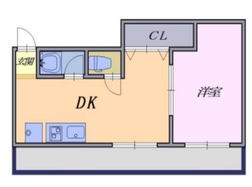 マンション河野の間取り