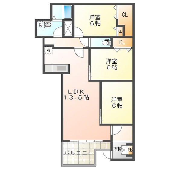 エトワールかつらの間取り