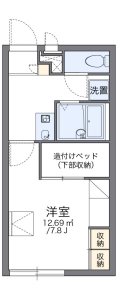 青梅市森下町のアパートの間取り