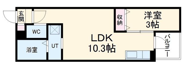 江南市古知野町久保見のアパートの間取り