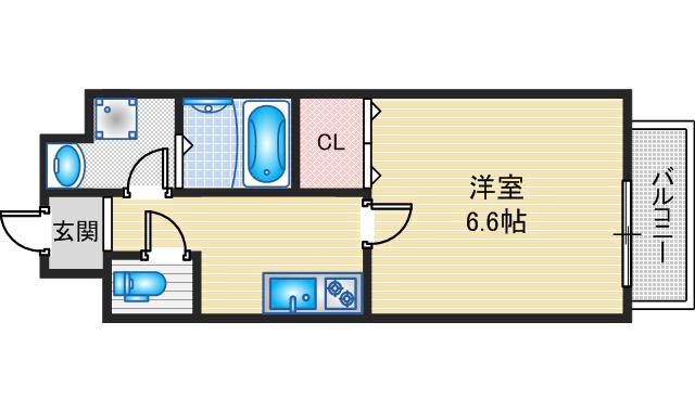 千葉・岸辺の間取り