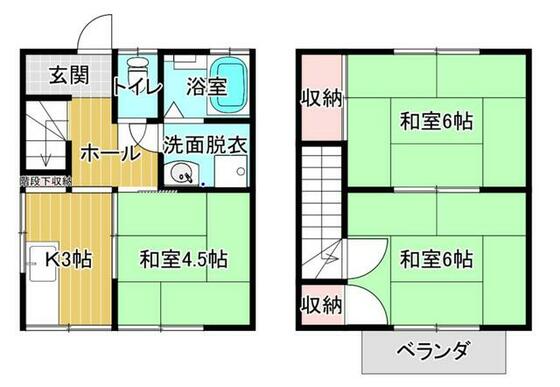 誠巧アパートの間取り