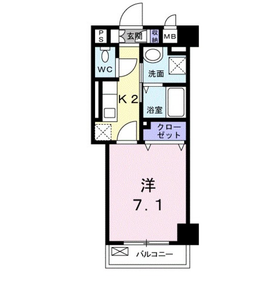 ラフィネ医大東の間取り