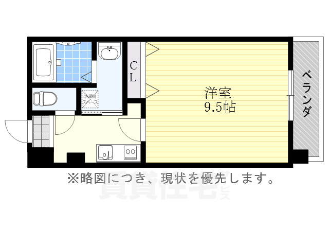 名古屋市千種区千種のマンションの間取り