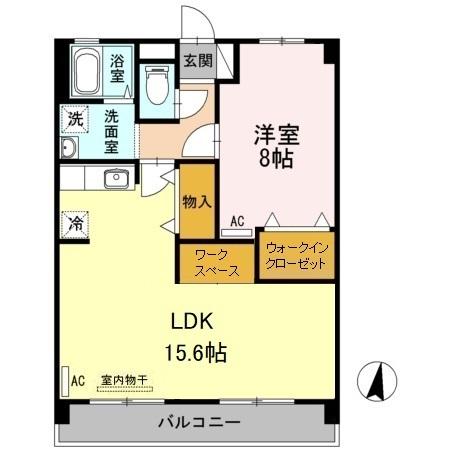 防府市駅南町のマンションの間取り