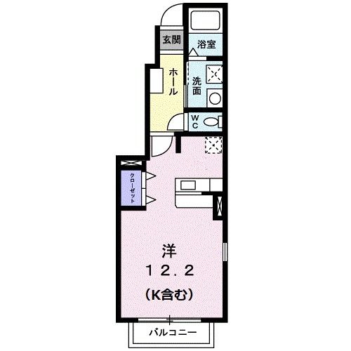 今治市古国分のアパートの間取り