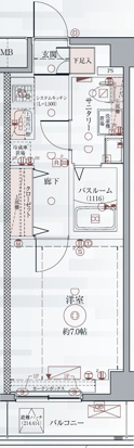 クレヴィスタ豊洲ベイサイドIIの間取り