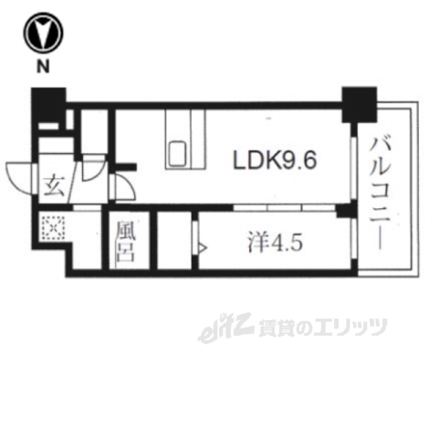 プレデコート西京極の間取り