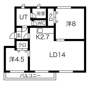 第一ブリリアント若草の間取り