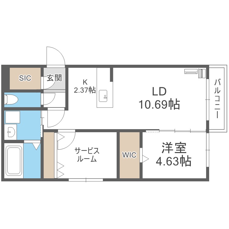 シティレジデンス南９条の間取り