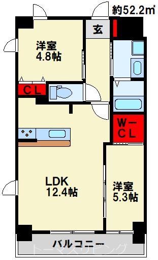 MDI Vista mare門司駅前（地番）の間取り