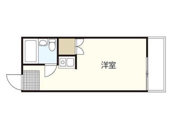 広島市東区曙のマンションの間取り