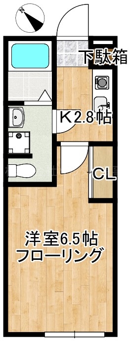 横浜市鶴見区東寺尾のアパートの間取り