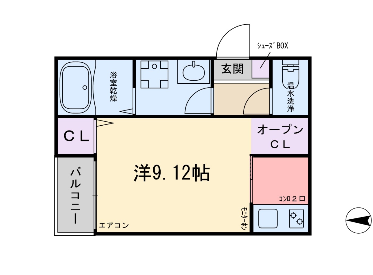 ブレイブベース糸島の間取り