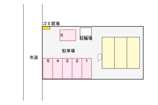 【ミニョン　アンジュの駐車場】