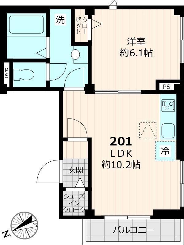 【江戸川区東小松川のマンションの間取り】