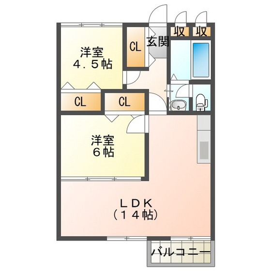 ヤマタケビルの間取り