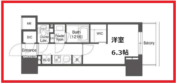 コンフォリア東上野の間取り