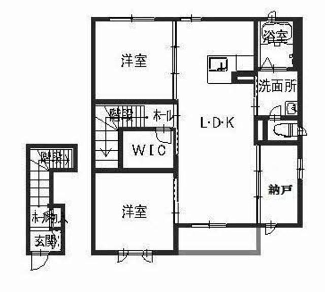 シャーメゾン　ＳＴ　デュオ　コートの間取り