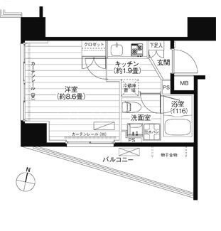 コスモグランス南品川の間取り