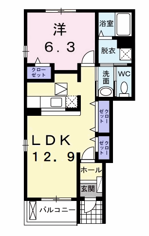 アヴニール　XIIIの間取り