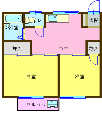 ＫＩハイツＡの間取り