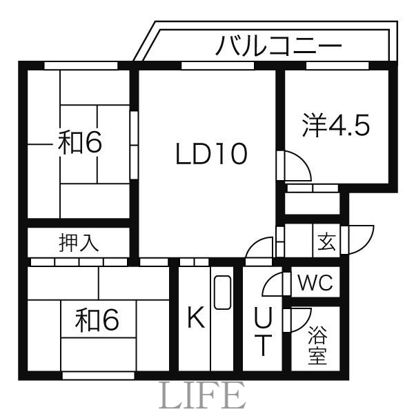 菊水コーポラスＢの間取り
