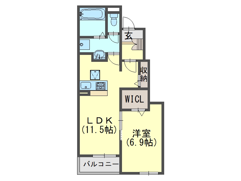 ＪＲ山陽本線 土山駅 バス乗車時間：12分 最寄りバス停で下車 徒歩4分 2階建 築2年の間取り写真