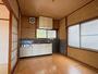 キッチン　６帖DKの様子です。北側の落ち着いた部屋です。