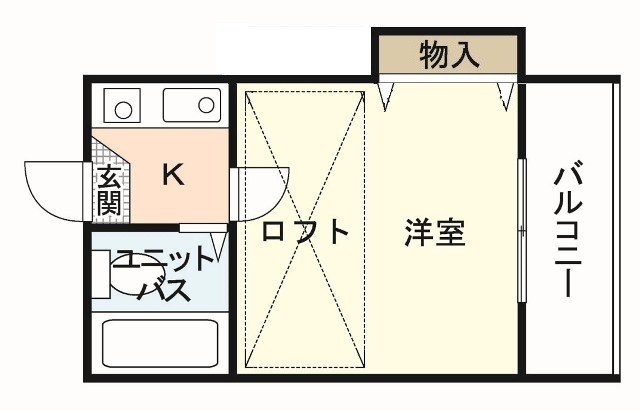 クレスト住吉Ａ棟の間取り
