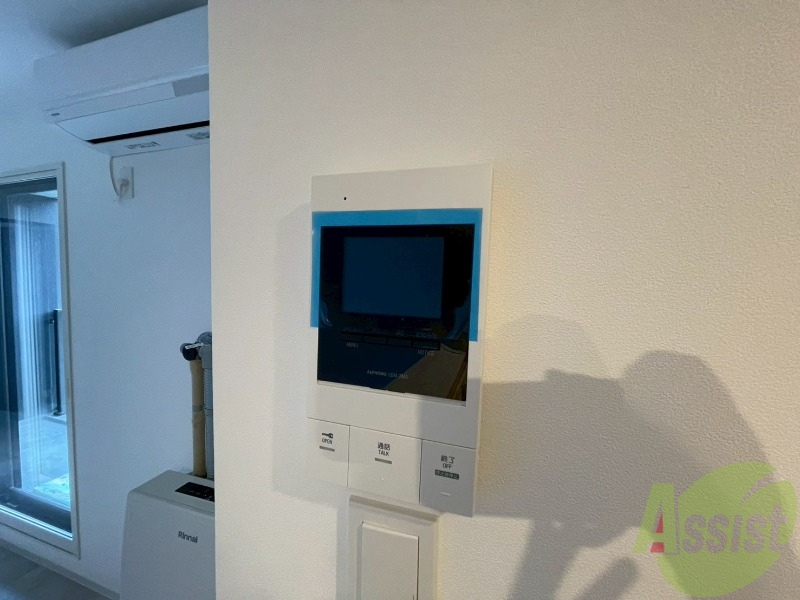 セキュリティ　インターホンです。オートロック付きで安心のマンションです。