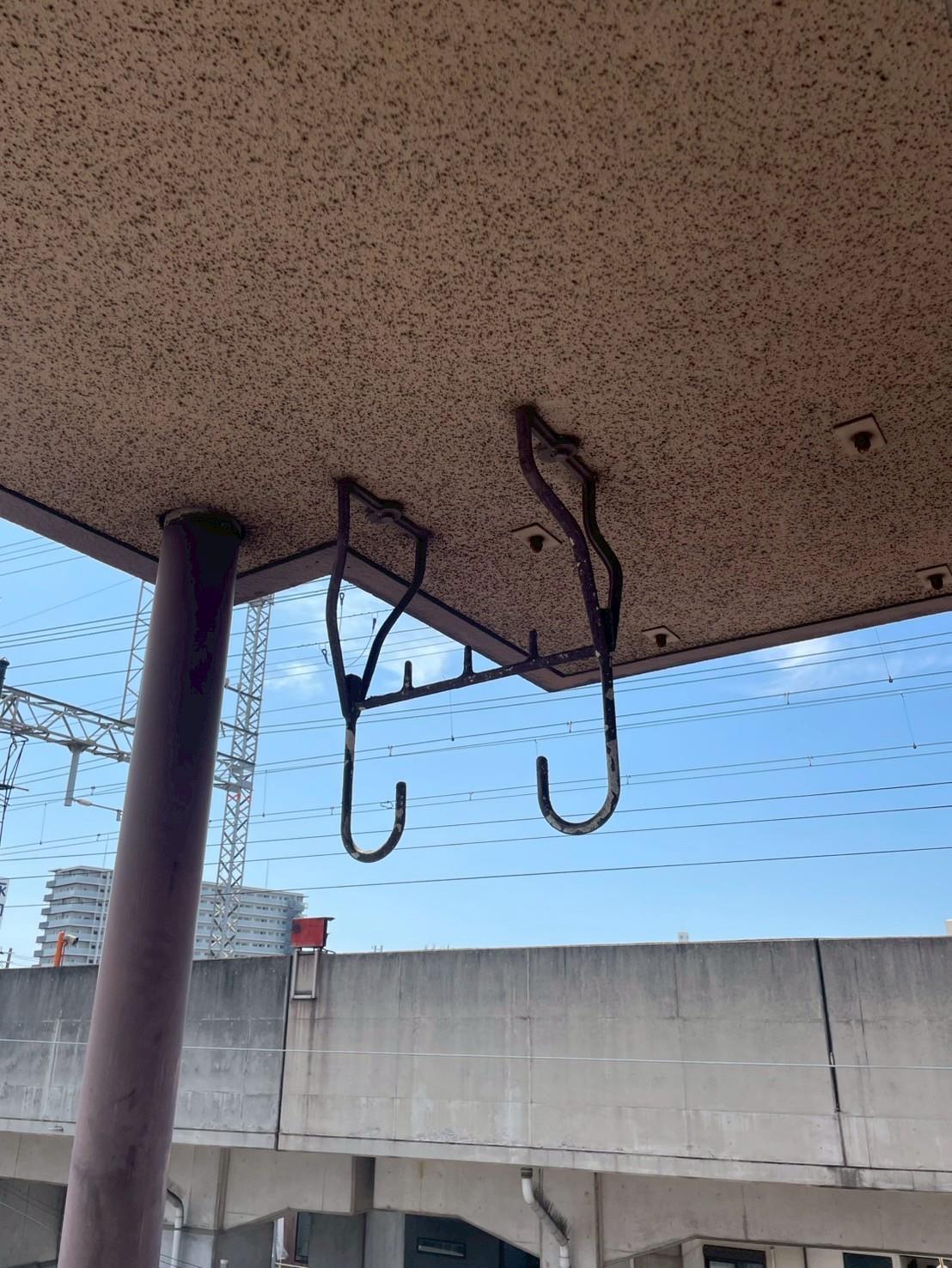 バルコニー　物干し