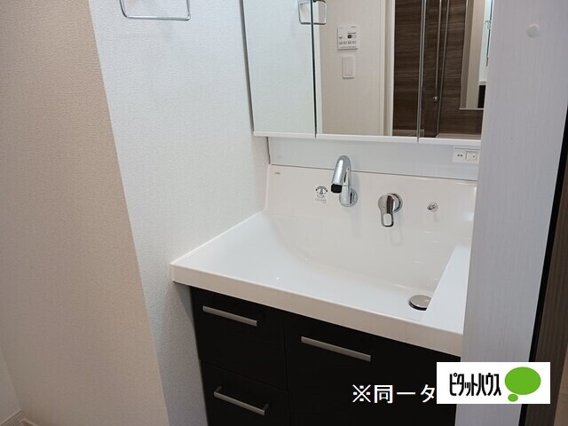 洗面設備　同一タイプの部屋