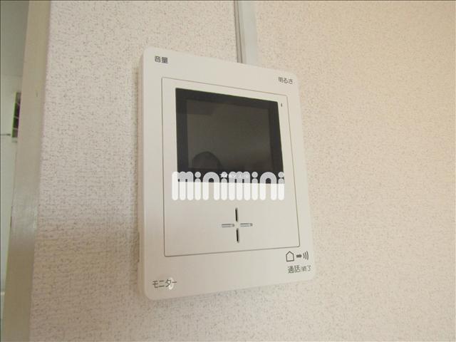 セキュリティ　ＴＶ付きモニターフォンで来訪者の確認ができます