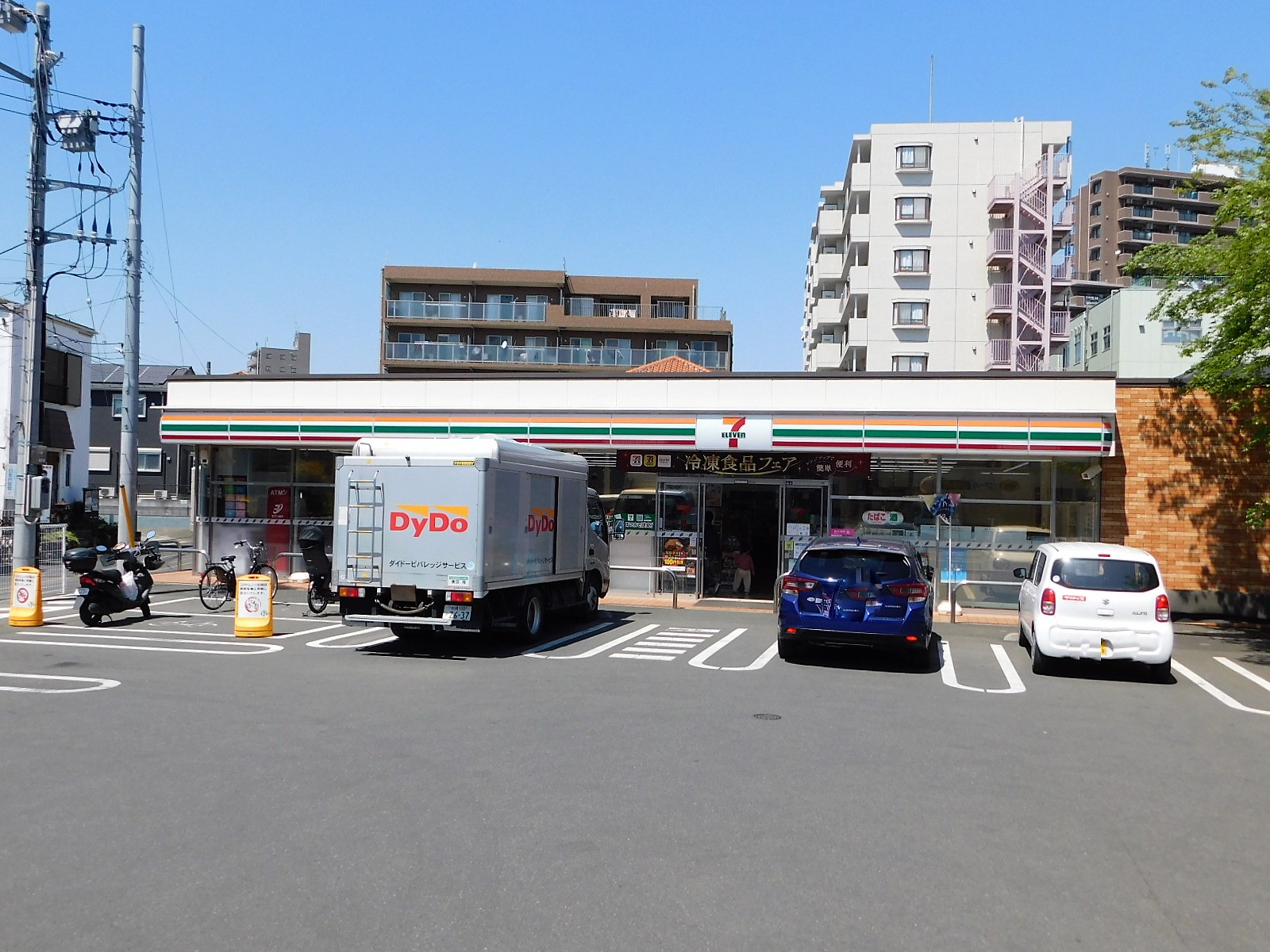 コンビニ　セブンイレブン座間相武台前店（コンビニ）まで450m