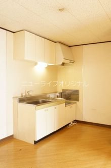 キッチン　上部に収納が付いたキッチン☆