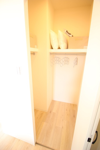 収納　モデルルームの写真になります。