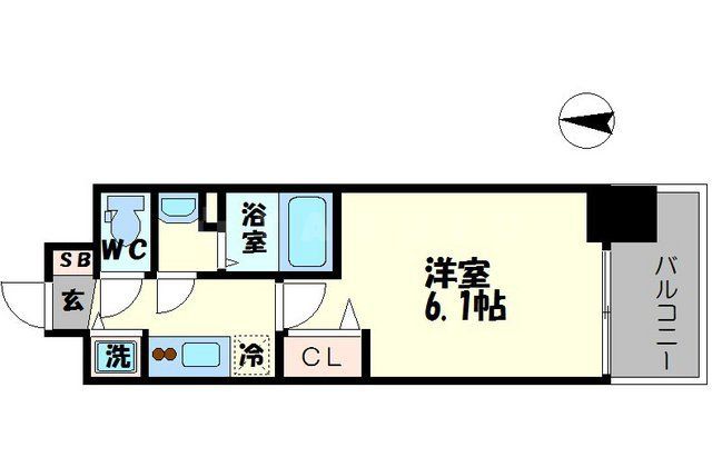 プレサンス大阪福島レシェンテの間取り写真