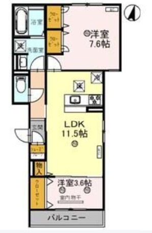Clashist常磐町の間取り写真