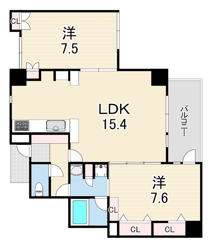 ロイヤル神戸北野通りの間取り写真