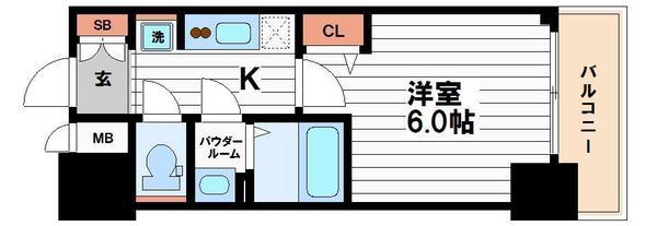 プレサンス天満橋トラッドの間取り写真